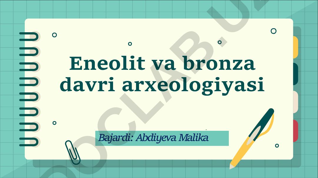 Eneolit va bronza davri arxeologiyasi