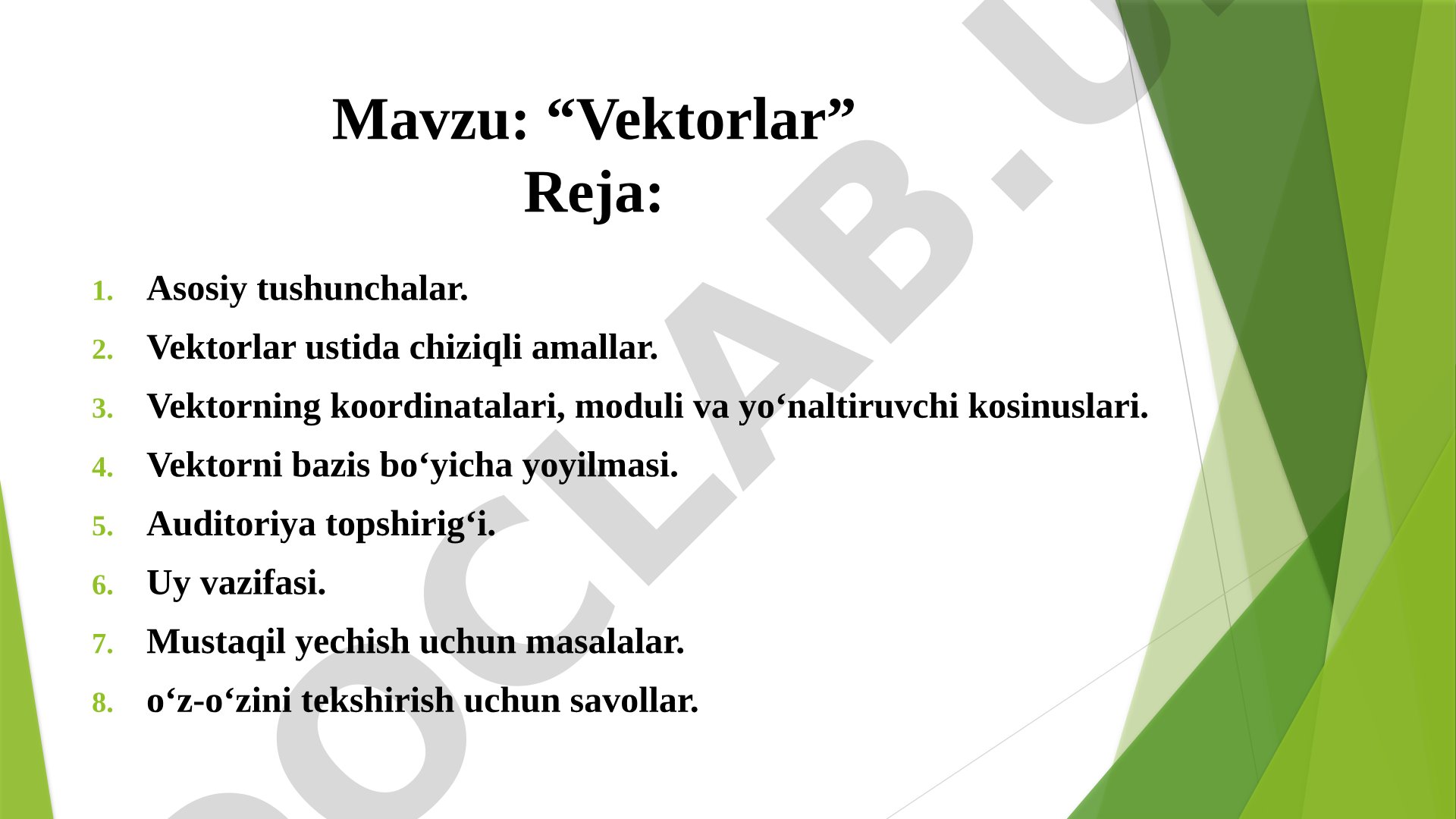 Vektorlar