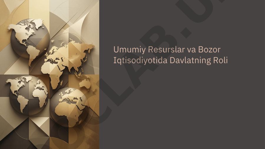 Umumiy Resurslar va Bozor Iqtisodiyotida Davlatning Roli