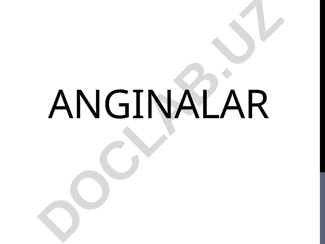 Angina kasalligi: turlari, simptomlari va davolash