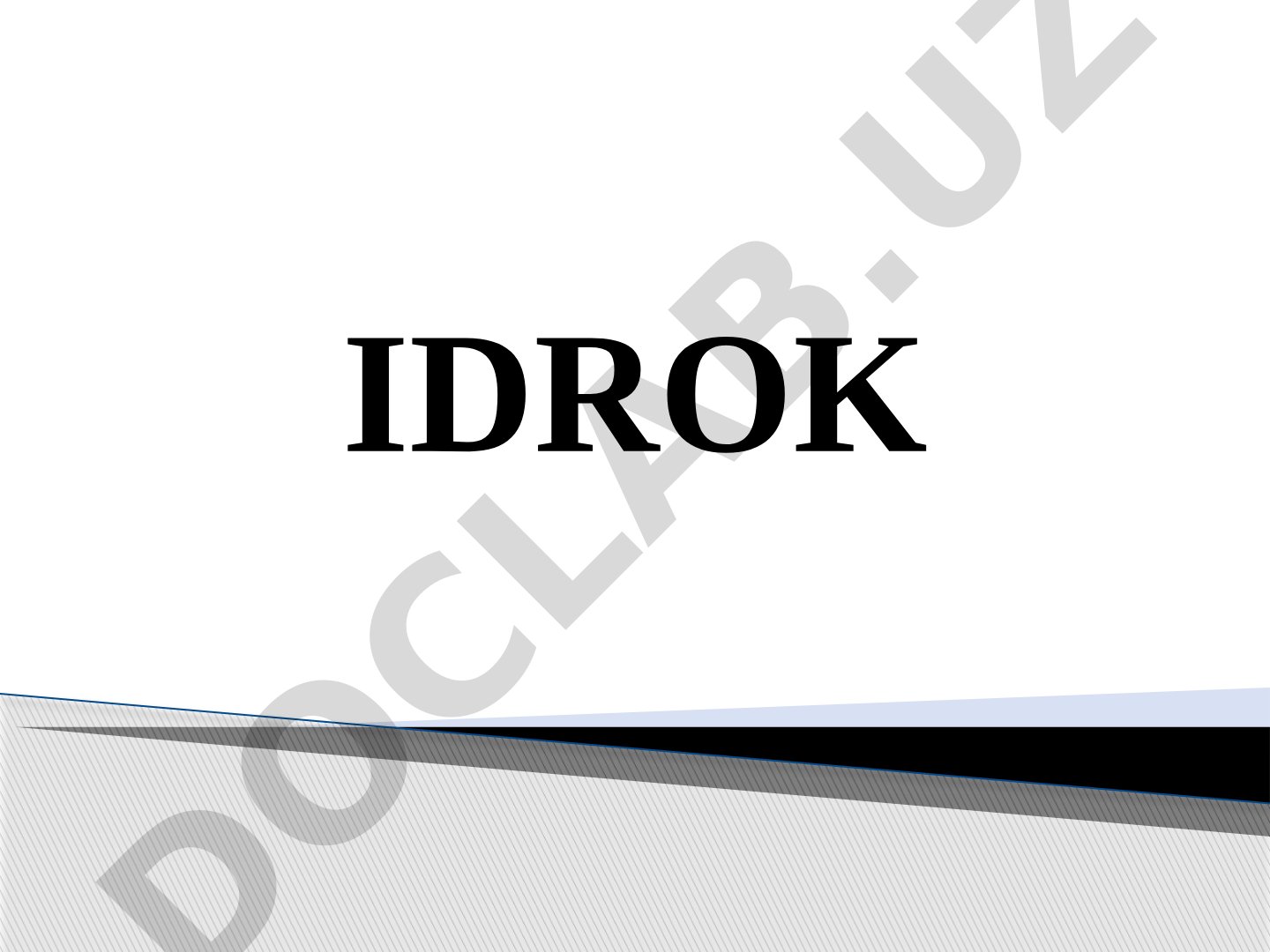 Idrok haqida tushuncha va uning xususiyatlari