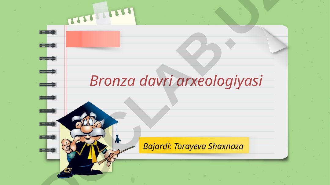 Bronza davri arxeologiyasi