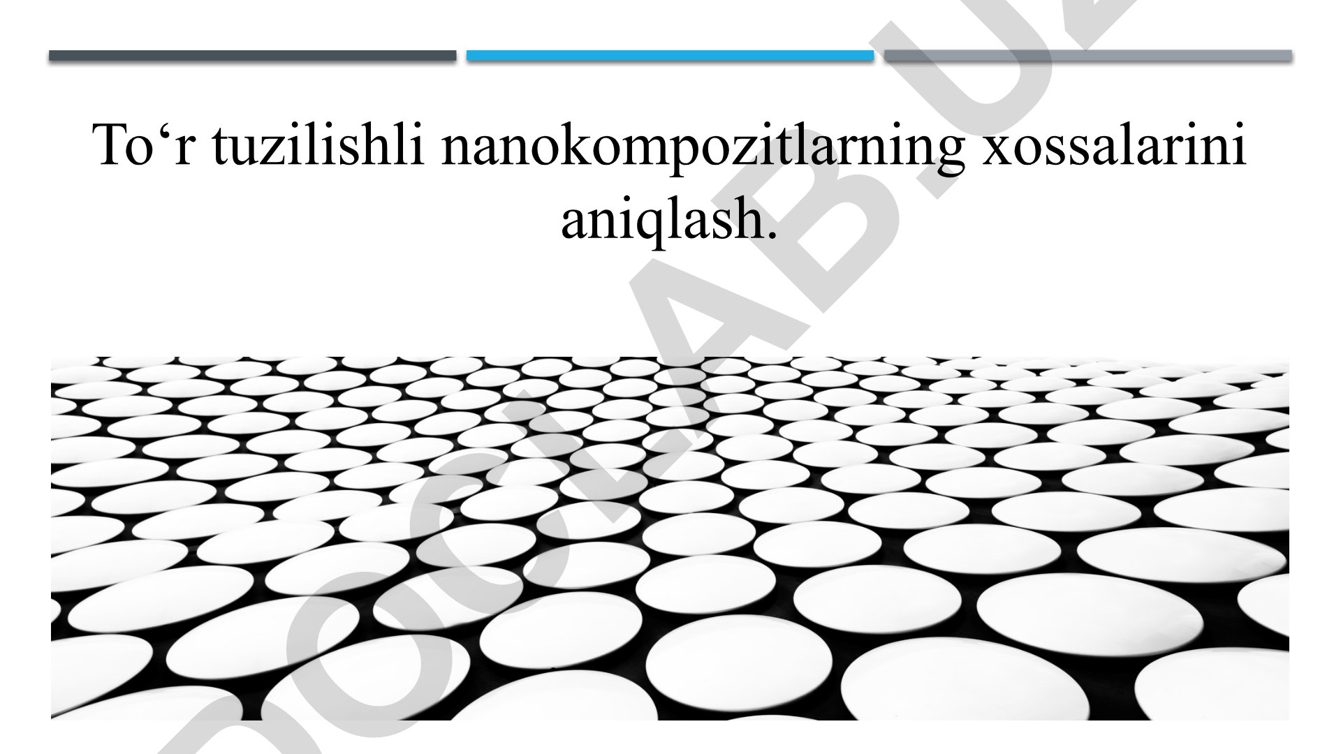 To‘r tuzilishli nanokompozitlarning xossalarini aniqlash
