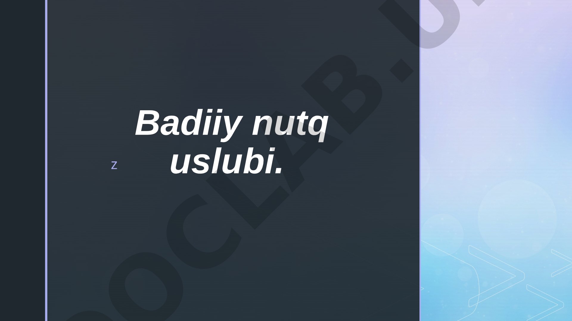 Badiiy nutq uslubi
