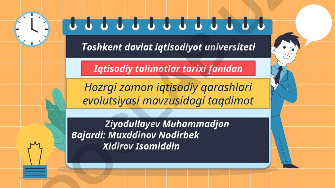 Hozirgi zamon iqtisodiy qarashlari evolyutsiyasi
