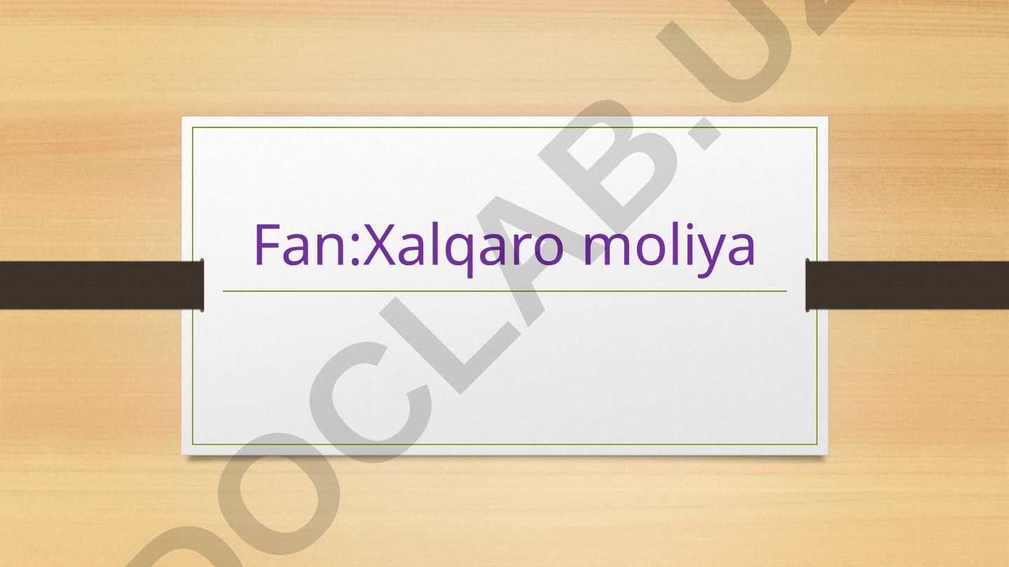 Global fond bozoridagi moliyaviy innovatsiyalar