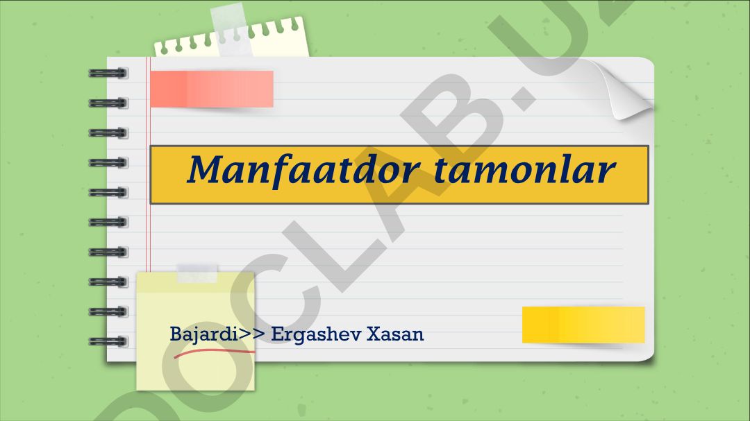 Manfaatdor tamonlar Bajardi