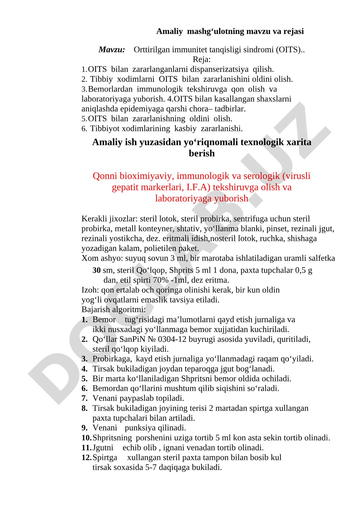 Orttirilgan immunitet tanqisligi sindromi (OITS)