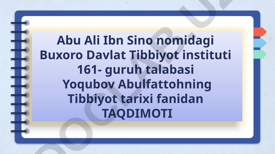 Ar-Roziy va Jurjoniy, ularning jahon tibbiyoti rivojlanishiga qo'shgan hissasi