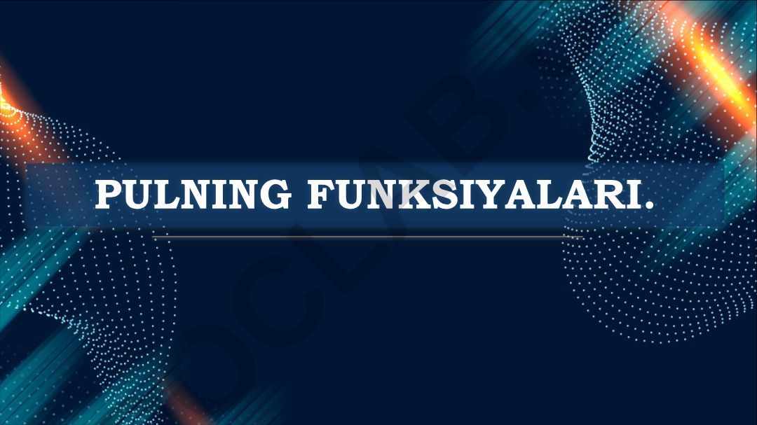 Pulning funksiyalari
