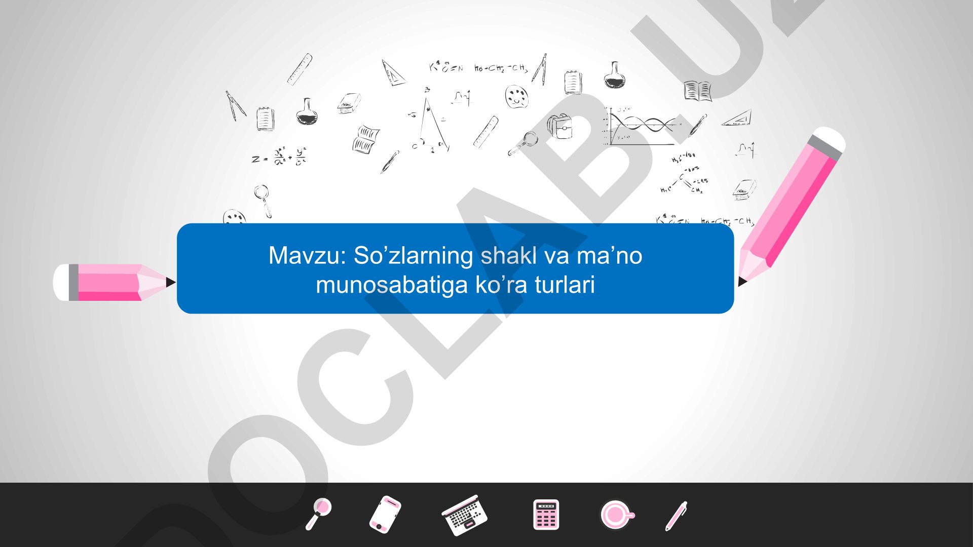 So’zlarning shakl va ma’no munosabatiga ko’ra turlari