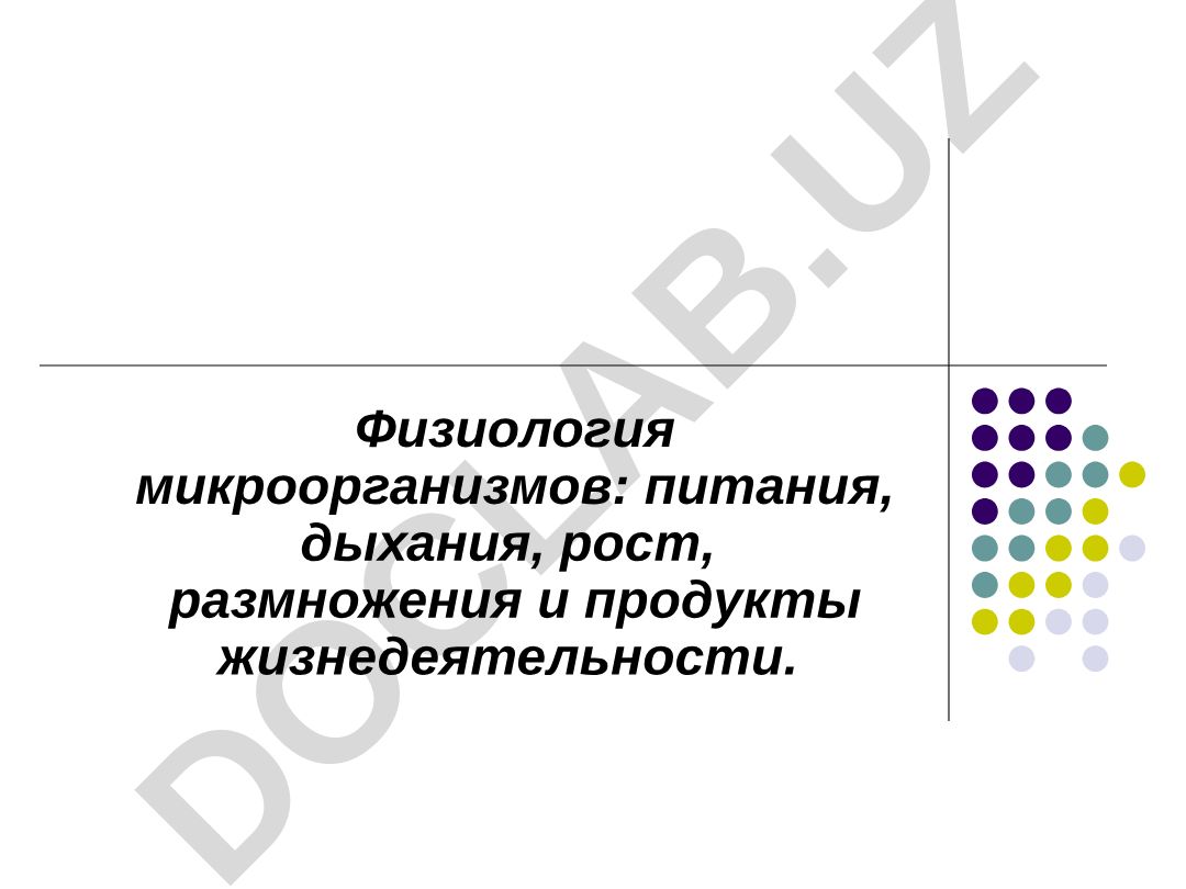 Физиология микроорганизмов: питание, дыхание, рост, размножение и продукты жизнедеятельности