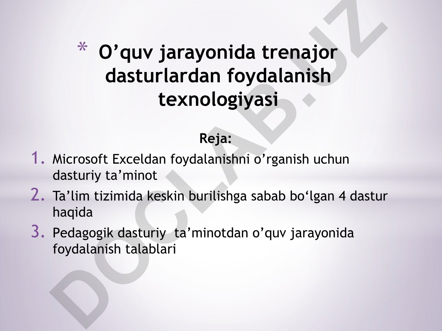 Microsoft Excelni o'rganish uchun dasturiy ta'minot