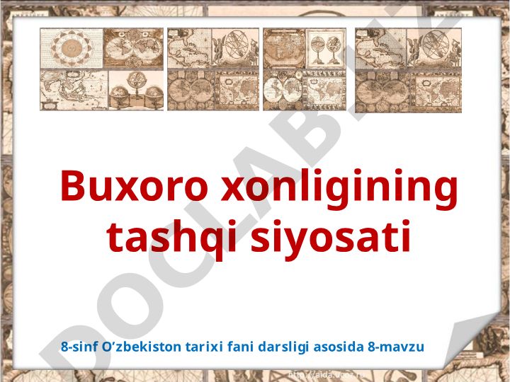 Buxoro xonligining tashqi siyosati va Shayboniylarning XVI asrdagi diplomatik aloqalari