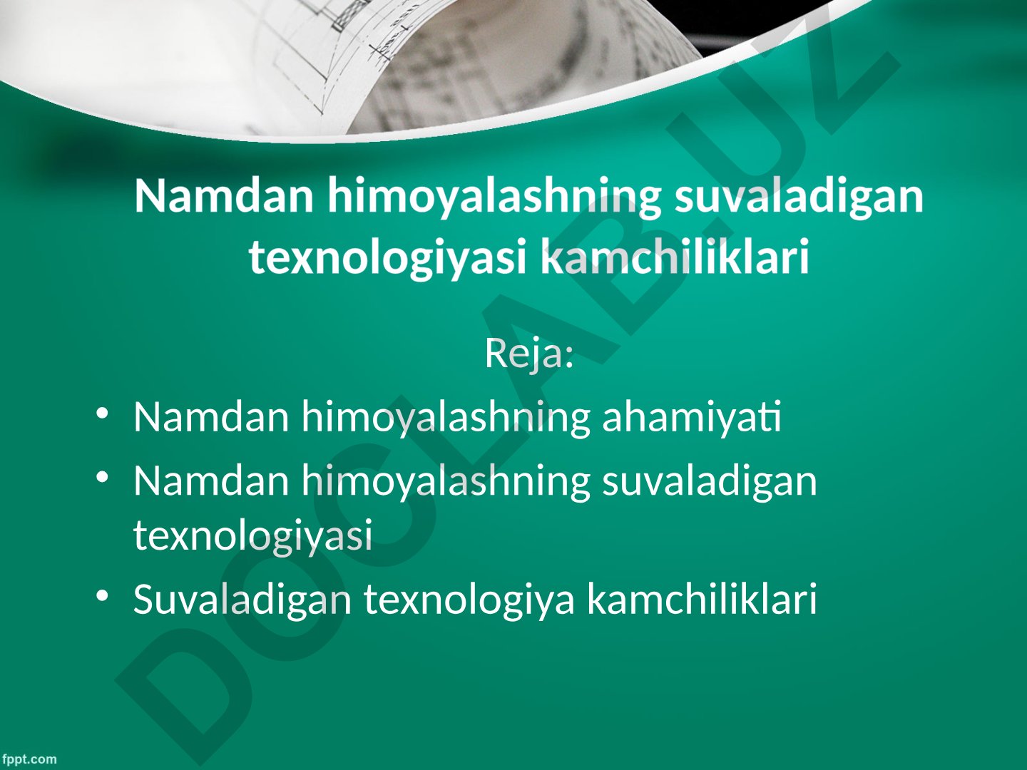 Namdan himoyalashning suvaladigan texnologiyasi kamchiliklari