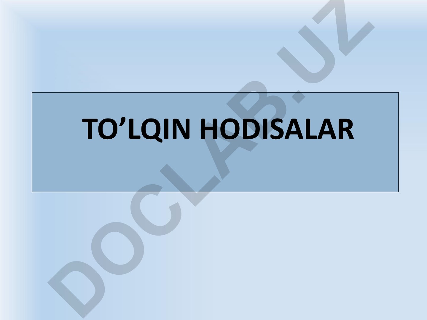 To'lqin hodisalari va ularning xususiyatlari
