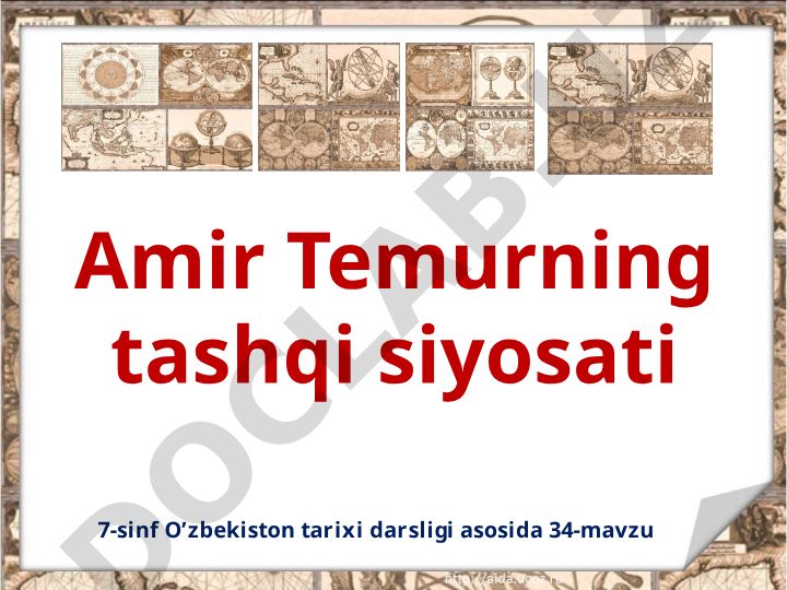 Amir Temurning tashqi siyosati