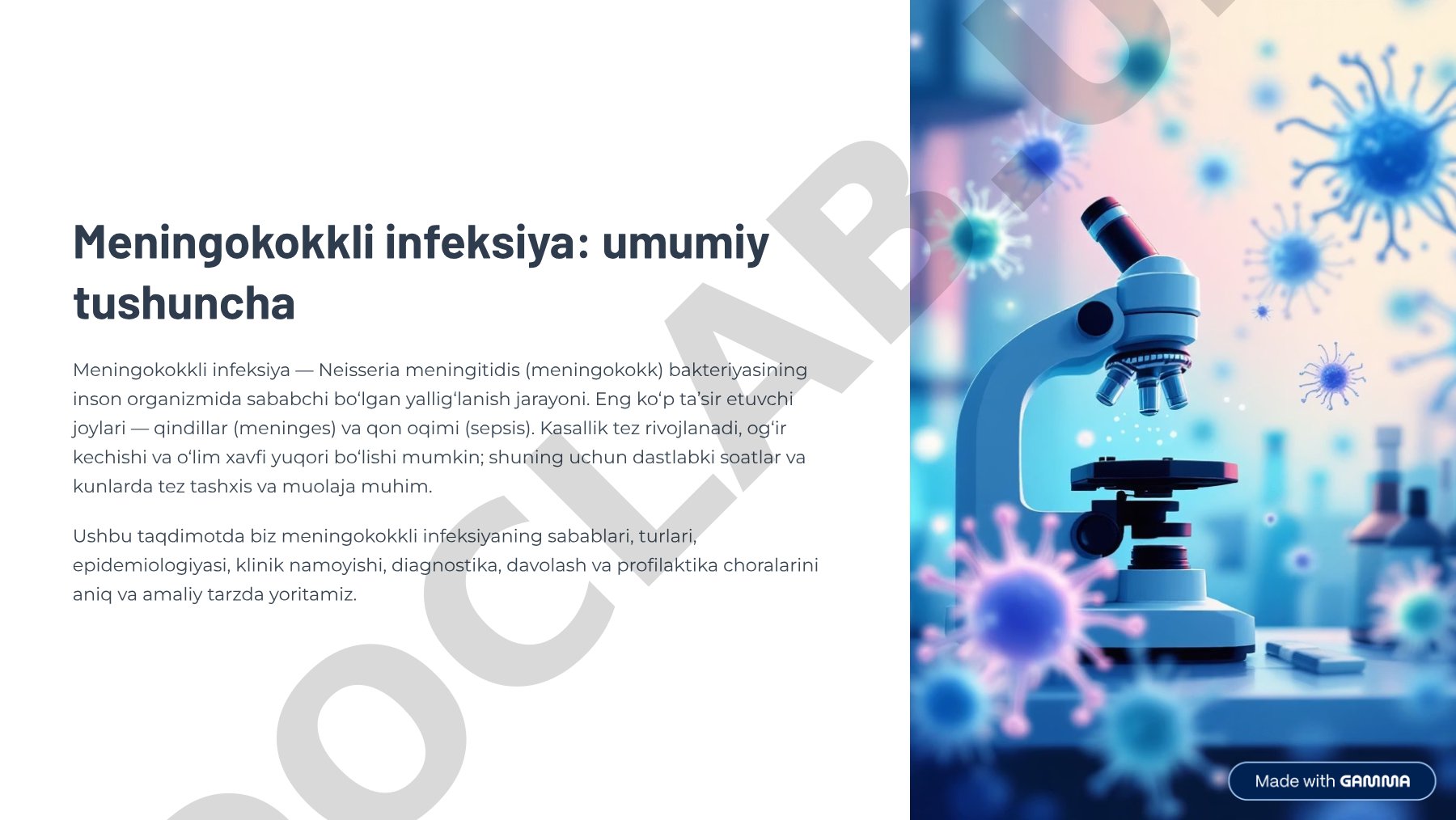 Meningokokkli infeksiya: umumiy tushuncha