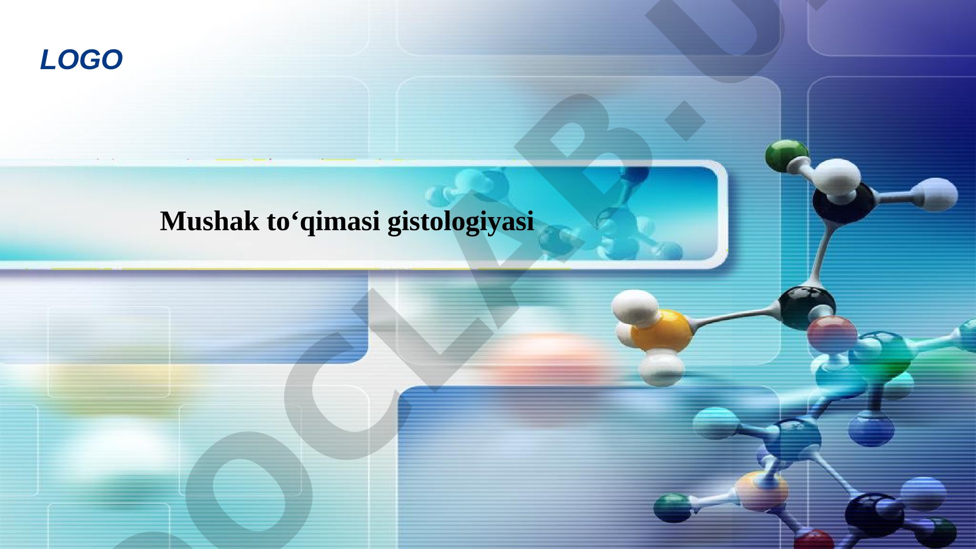 Mushak to‘qimasi gistologiyasi