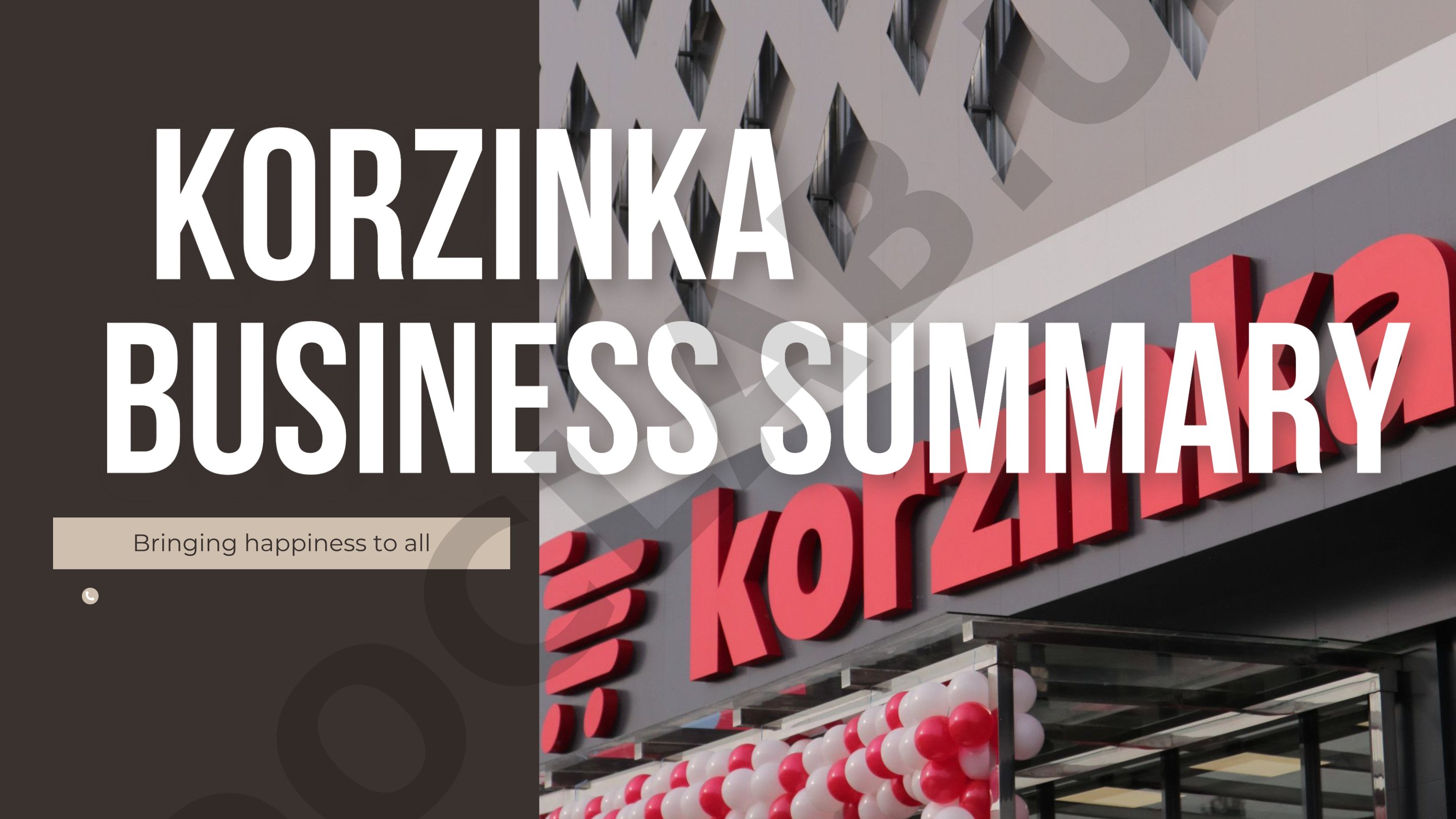 Korzinka supermarket chain analysis