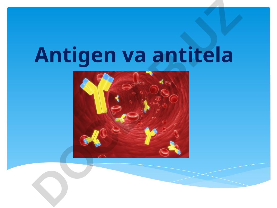 Antigen va antitela