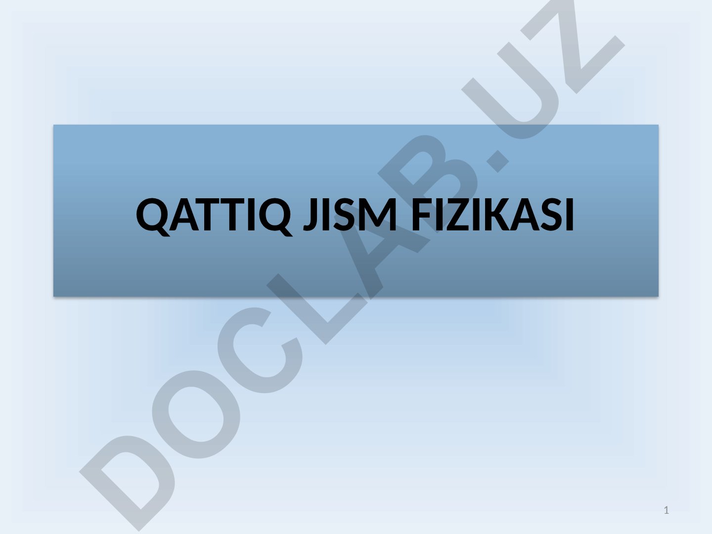 Yarim o'tkazgichlarning xususiy o'tkazuvchanligi va Fermi sathi