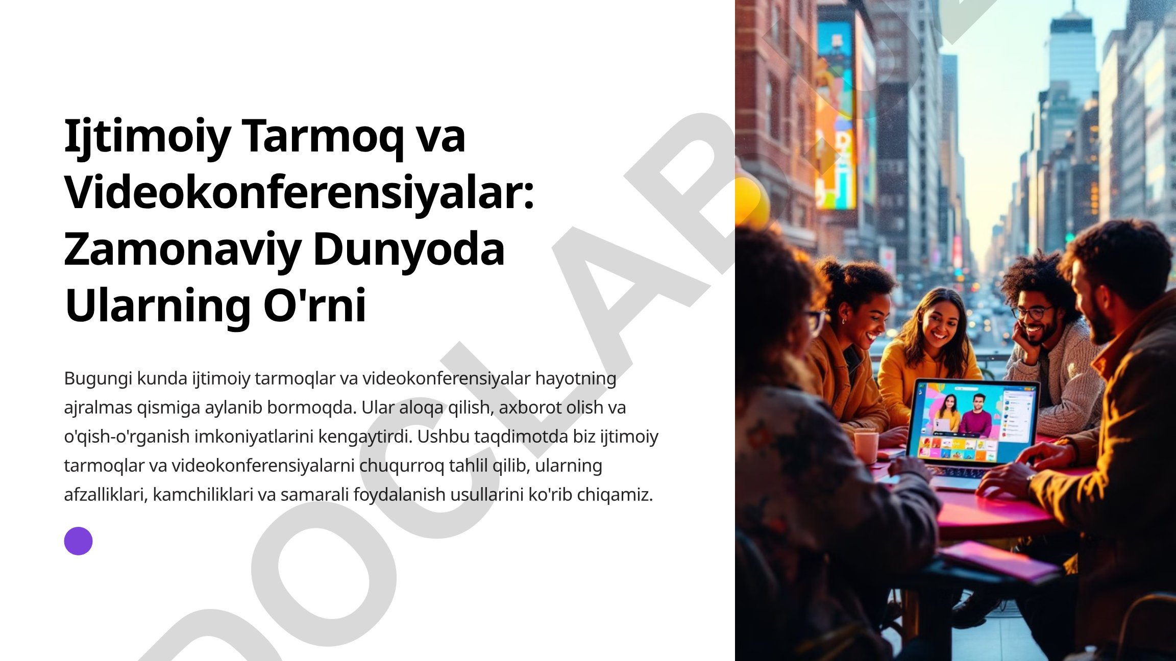 Ijtimoiy tarmoqlar va videokonferensiyalar: zamonaviy dunyoda ularning o'rni