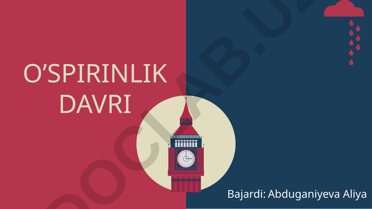 Ilk o'spirinlik yoshida shaxs kamoloti va kasb tanlash