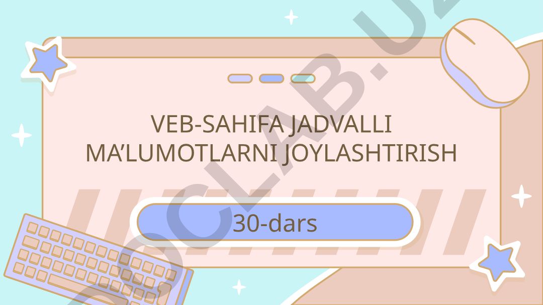 Veb-sahifada jadval yaratish va CSS bilan ishlash