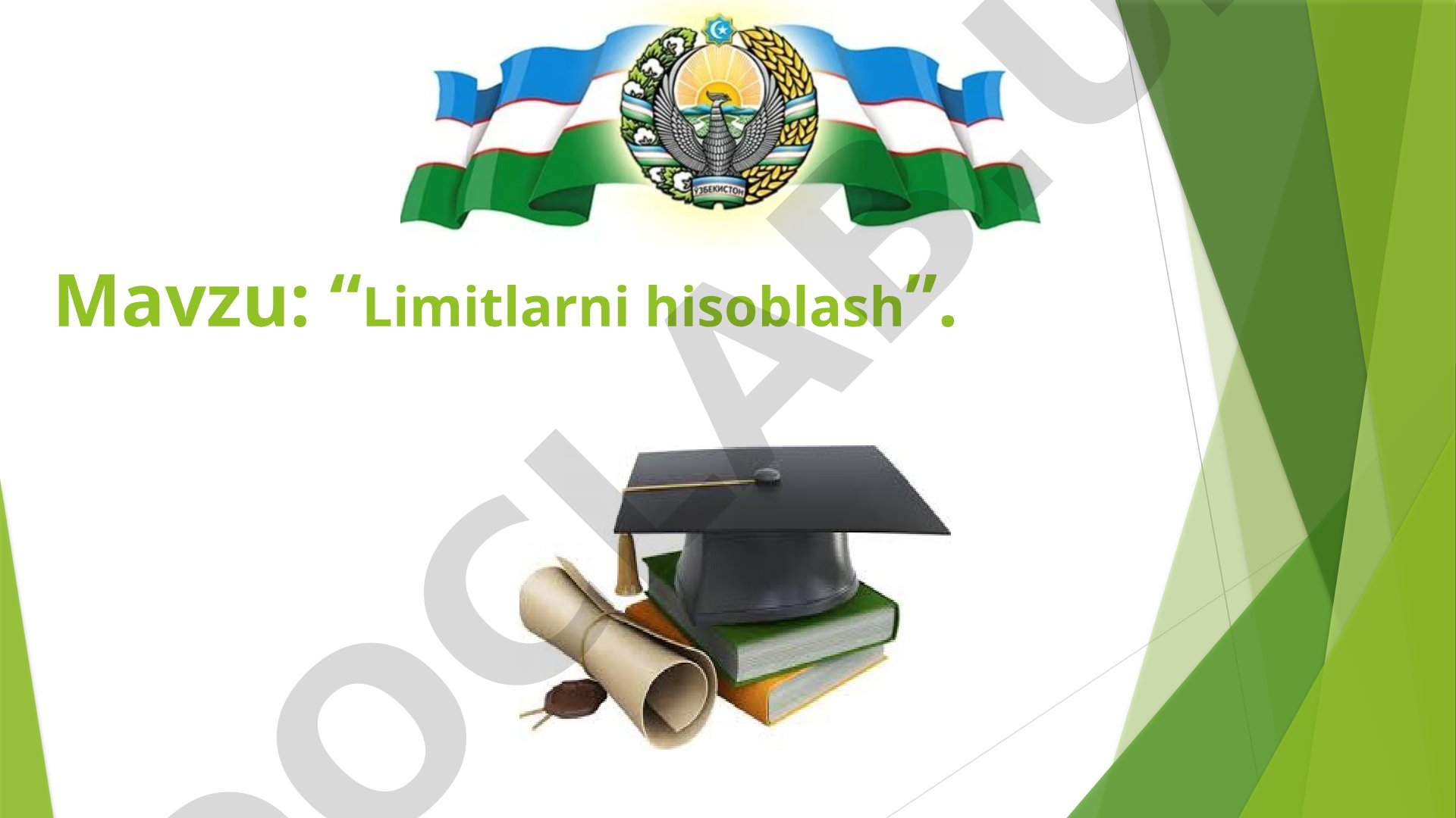 Limitlarni hisoblash