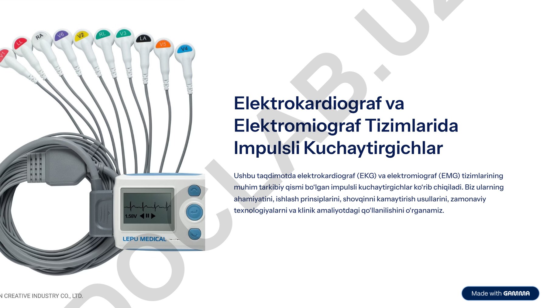 Elektrokardiograf va Elektromiograf Tizimlarida Impulsli Kuchaytirgichlar