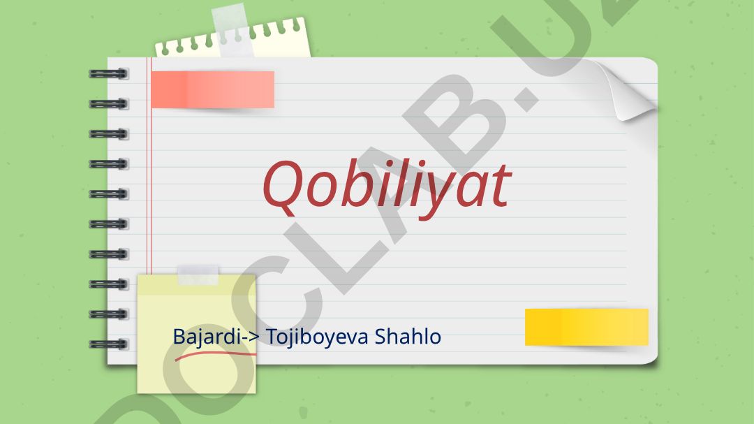 Qobiliyat tushunchasi, turlari va psixologik tuzilishi