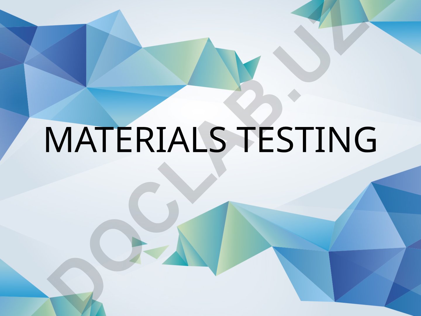 Metallarni sinovdan o'tkazish va ularning xususiyatlari