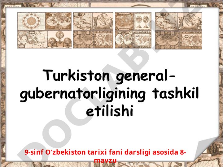 Turkiston general-gubernatorligining tashkil etilishi