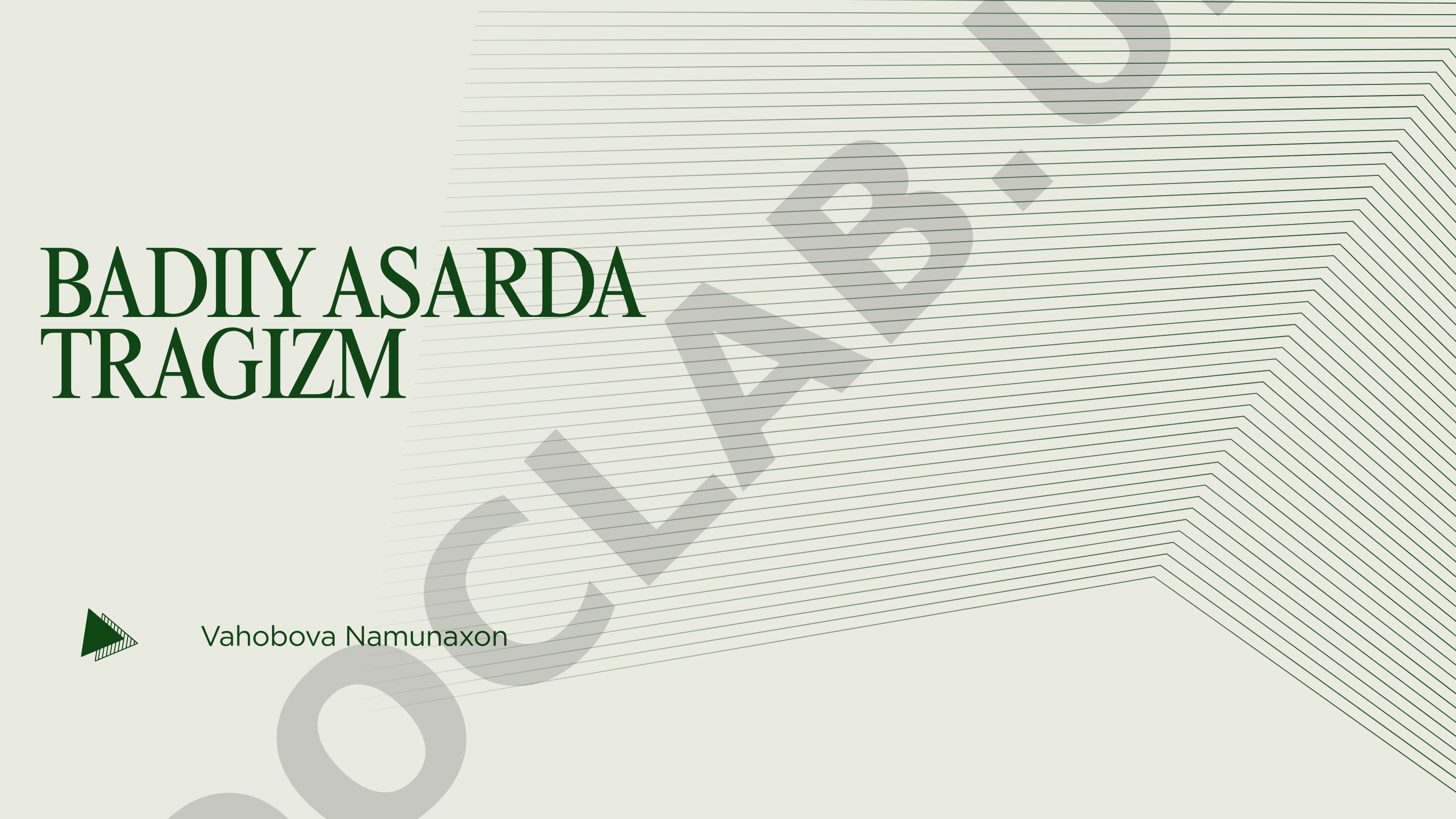 Badiiy asarda tragizm