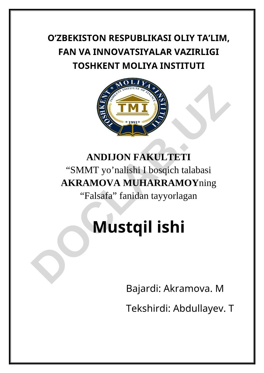 Globallashuvning falsafiy muommolari