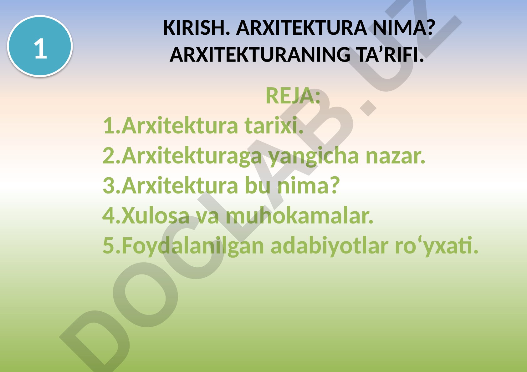 Arxitektura tarixi va Mark Vitruviyning me'morchilik tamoyillari