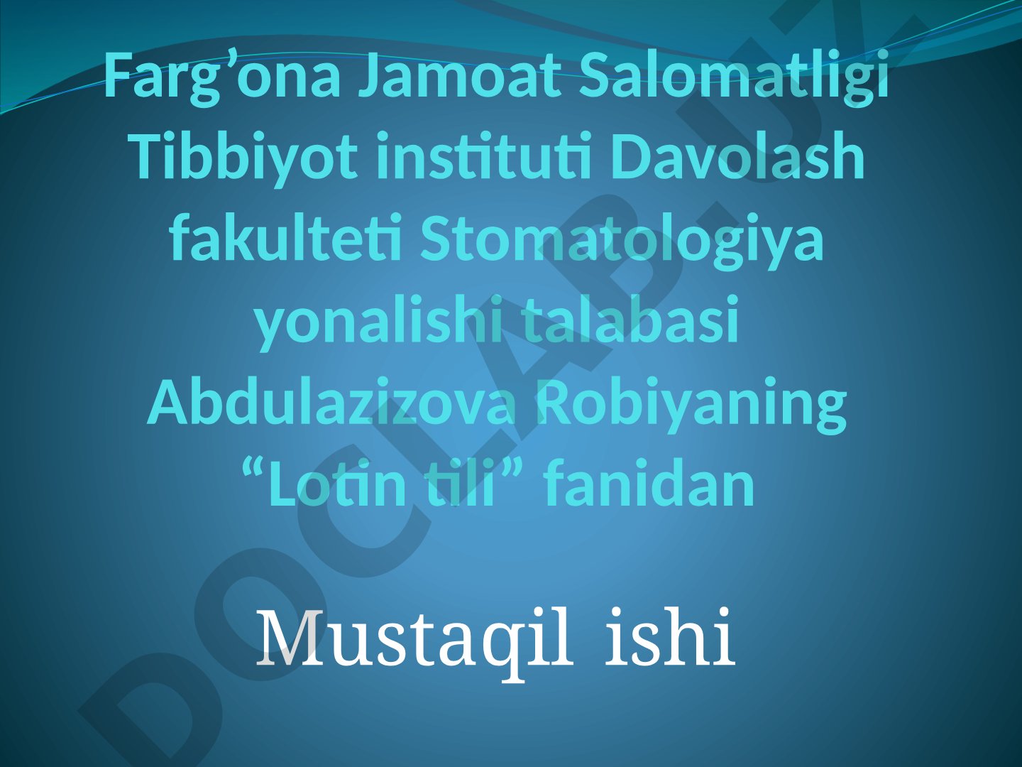 Meditsina va san'at
