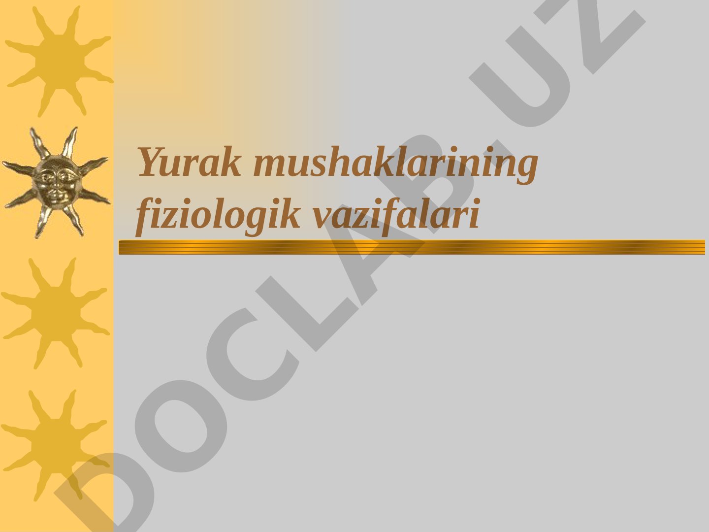 Yurak mushaklarining fiziologik vazifalari