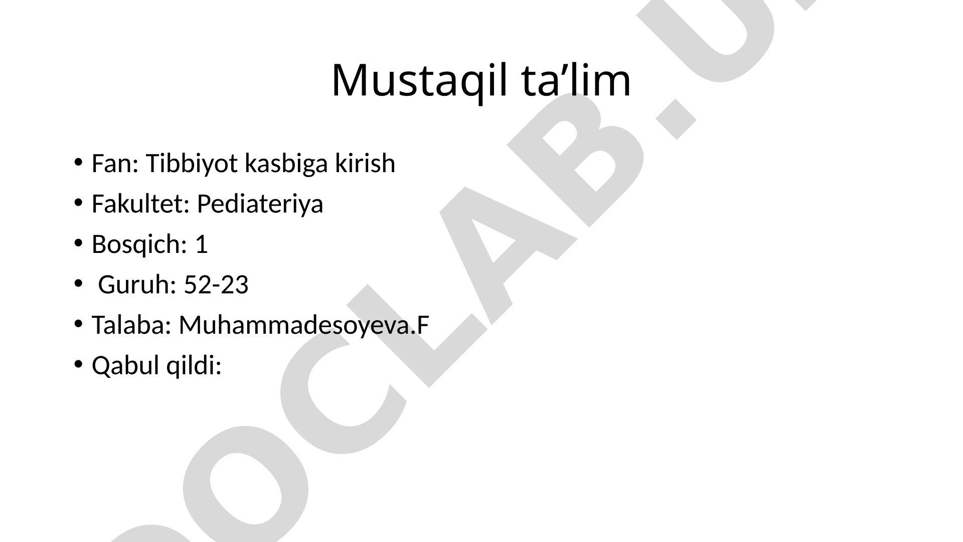 Hozirgi zamon tibbiyotida yatrogeniya muammolari