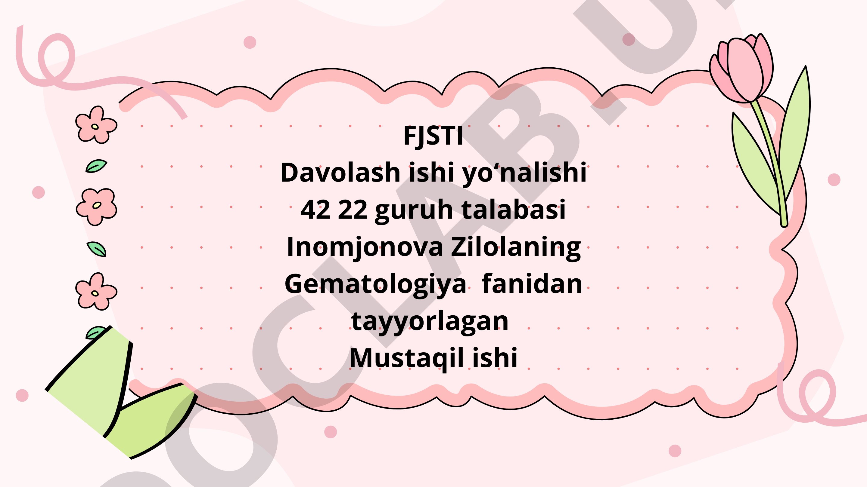 Temir tanqis anemiyani differentsial diagnostikasi