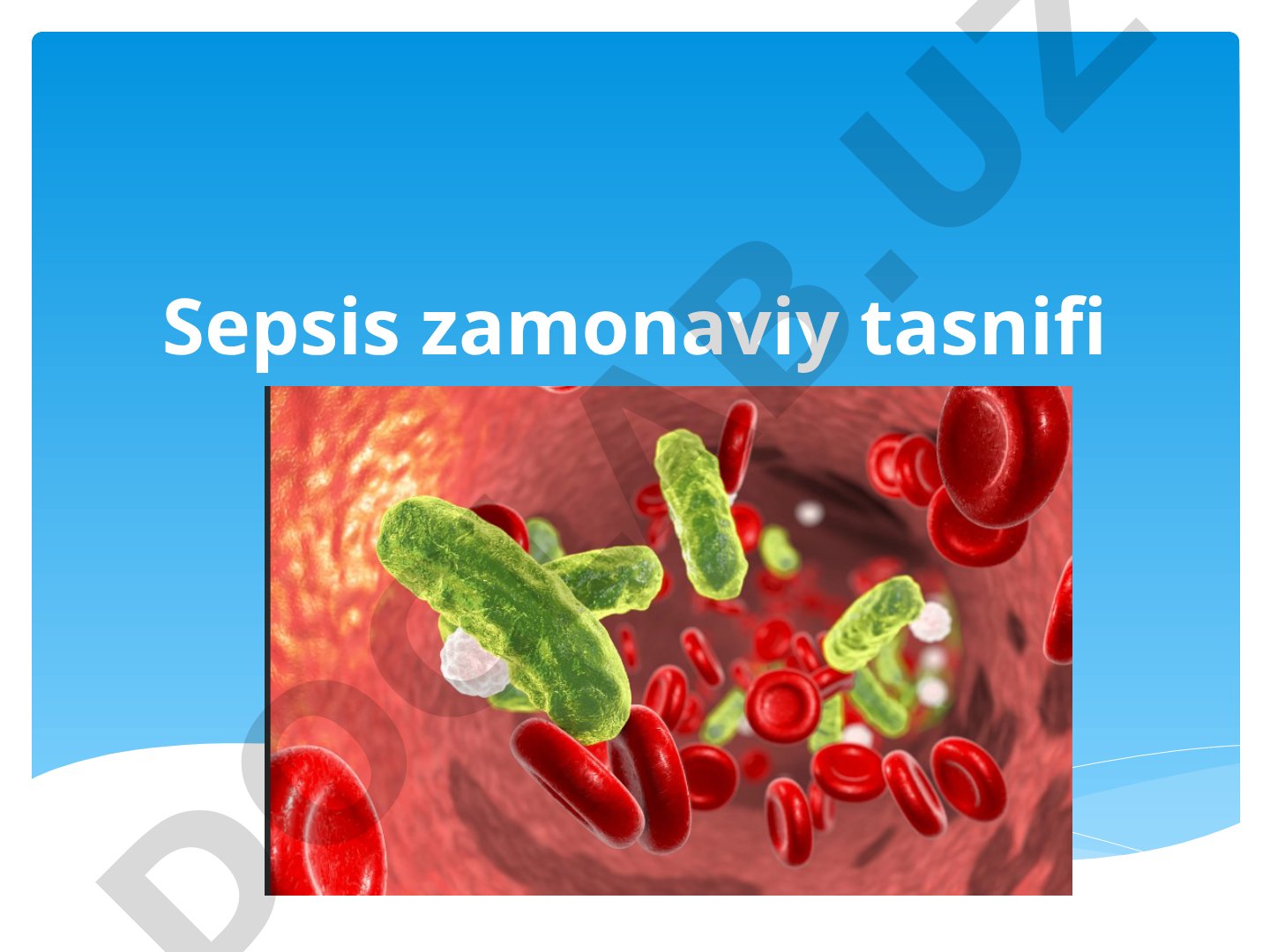Sepsis zamonaviy tasnifi