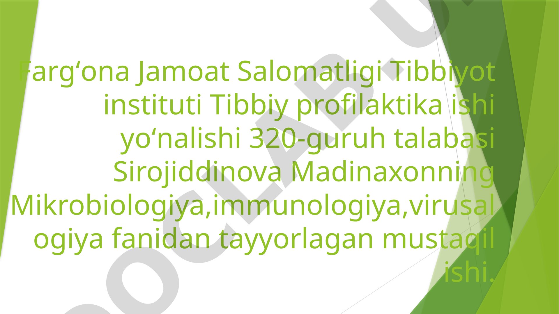 Gen injineriyasi va uni meditsina amaliyotida qo'llanilishi