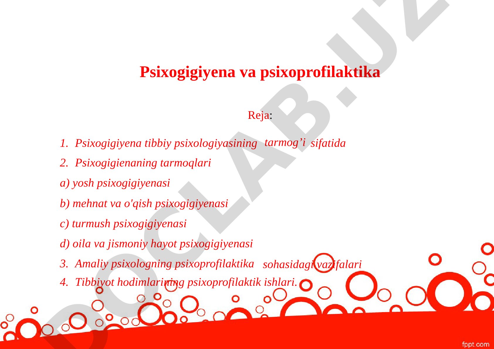 Psixogigiyena va psixoprofilaktika