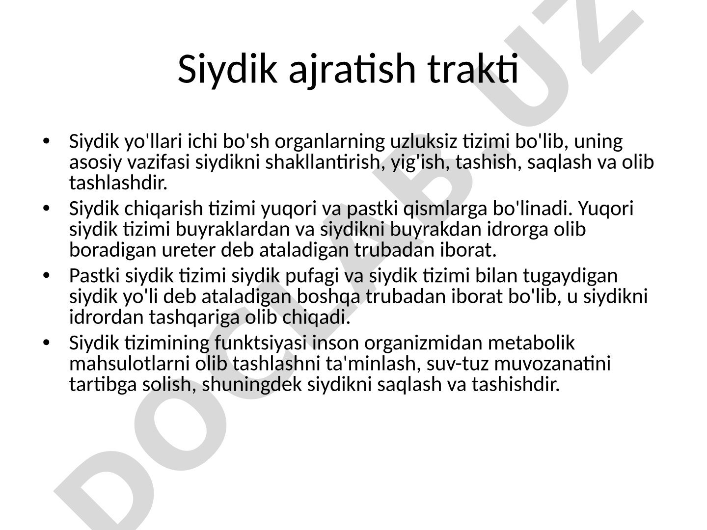 Siydik ajratish trakti va erkak jinsiy organlari kasalliklari