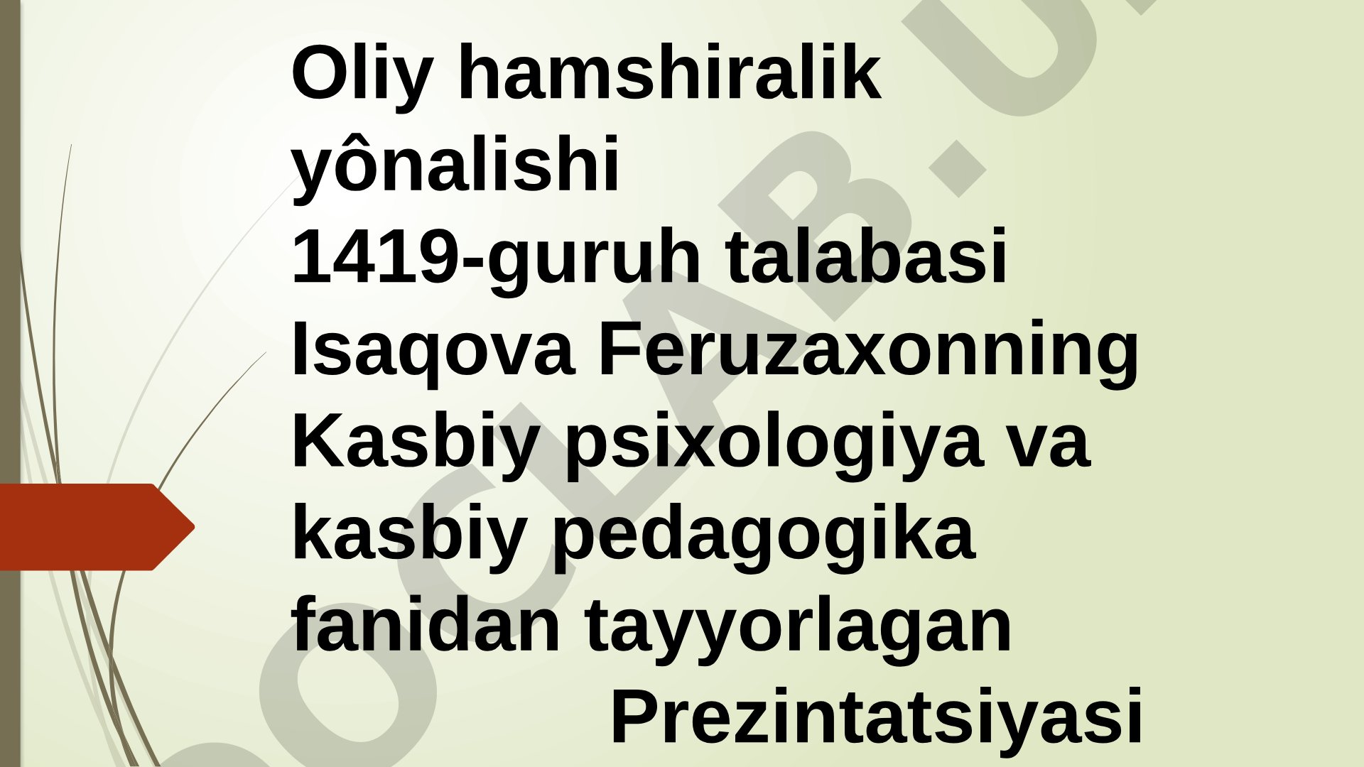 Shaxs psixologiyasi