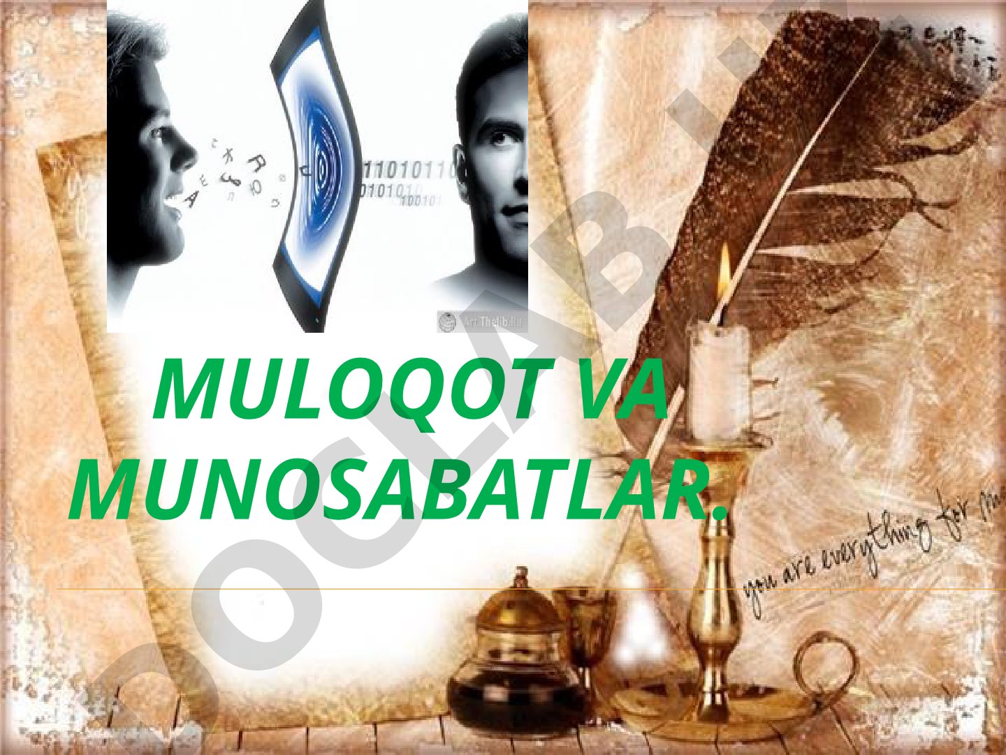 Muloqot va munosabatlar