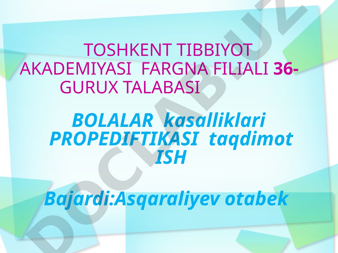Raxitsimon kasallik gipervitaminoz-D