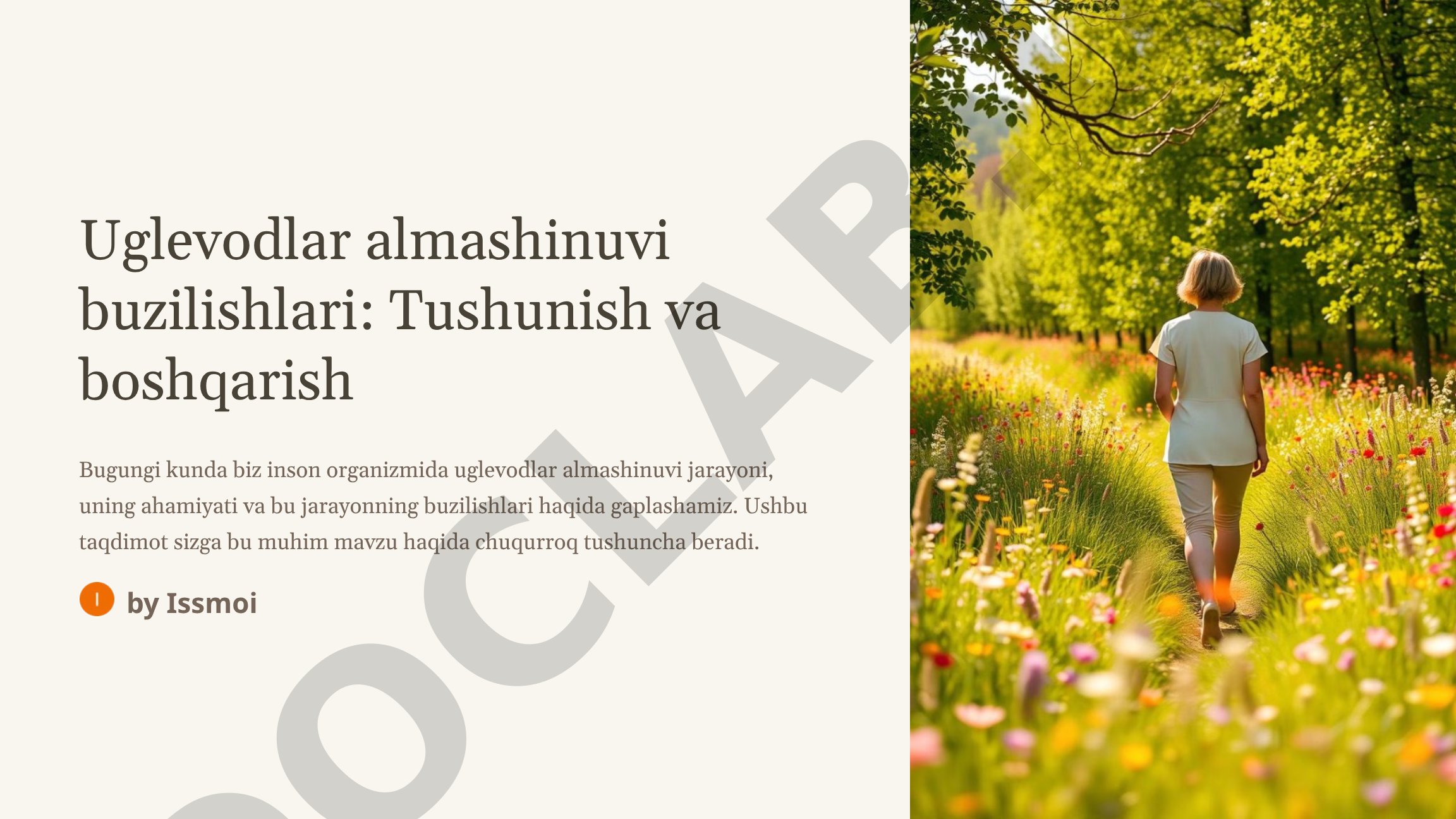 Uglevodlar almashinuvi buzilishlari: Tushunish va boshqarish