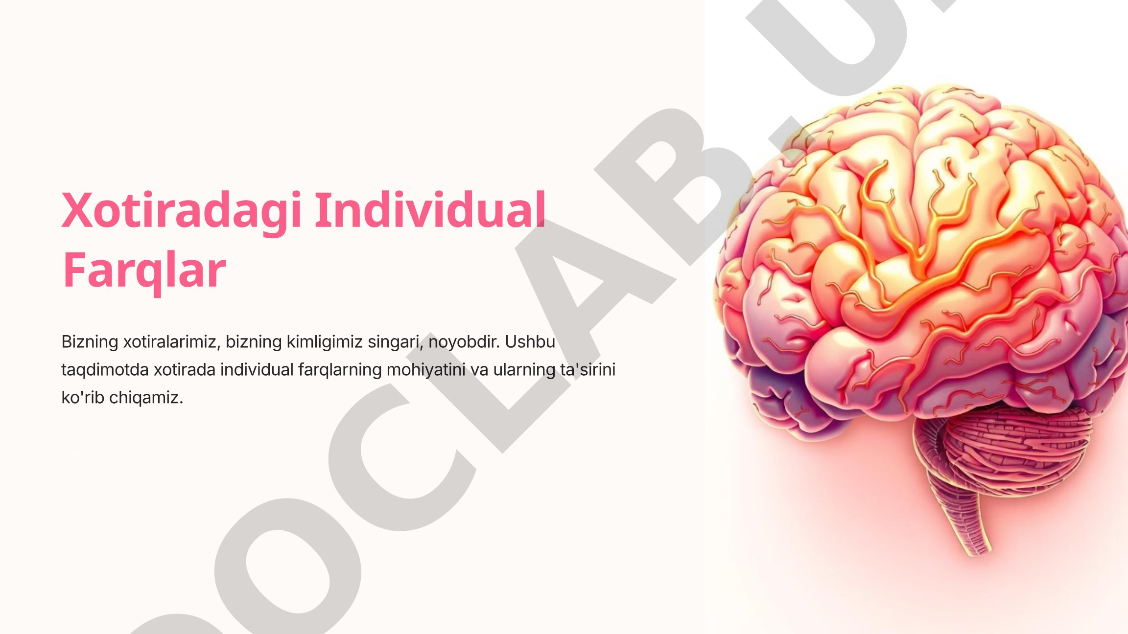 Xotiradagi Individual Farqlar